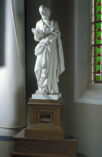 Statue : saint Paul (?) et socle-reliquaire de saint Judicaël