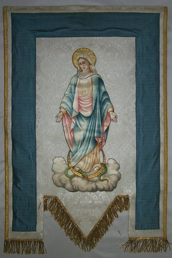 Bannière de procession : Immaculée Conception