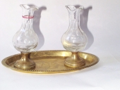 Plateau à burettes ; burettes (2)