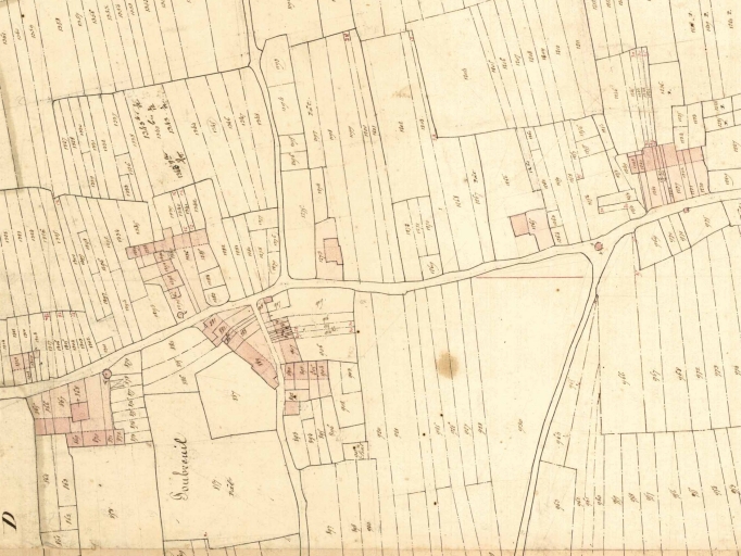 Alignement de logis, Poubreuil (Saint-Just)