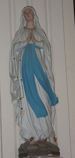 Statue (petite nature) : Vierge, dite Notre-Dame de Lourdes