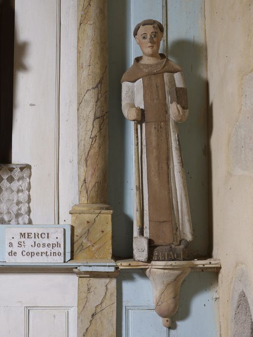 Statue : Saint Fiacre, chapelle Saint-Sébastien (Sérent)