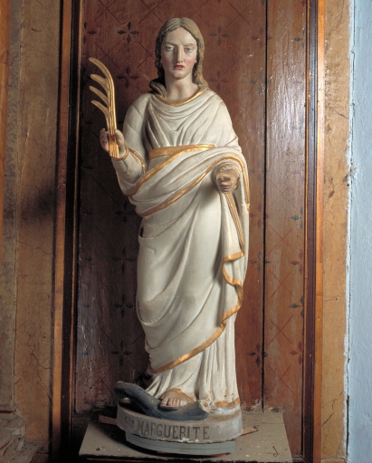 Statue : sainte Marguerite