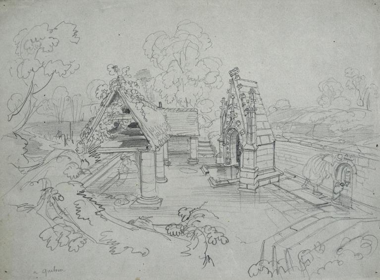 Fontaine de dévotion Notre-Dame, Quelven (Guern)