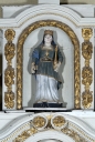Statue : Sainte Elisabeth de Hongrie (?) ; Sainte Barbe (?)