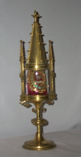 Paire de reliquaires-monstrances de saint Méloir et saint Clément