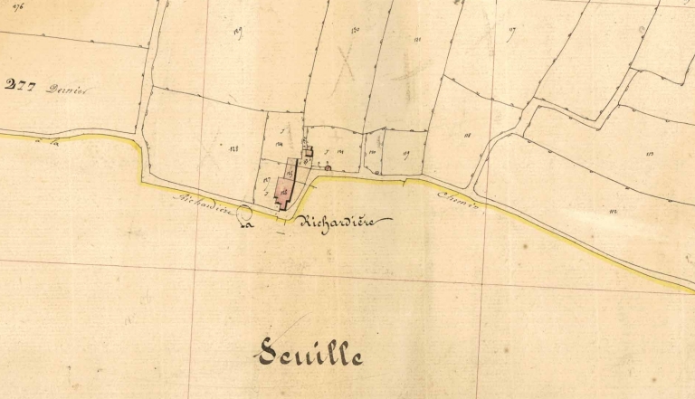 Alignement de maisons, la Richardière (Servon-sur-Vilaine)