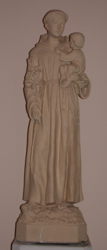 Statue sur culot : Saint Antoine de Padoue et l'Enfant