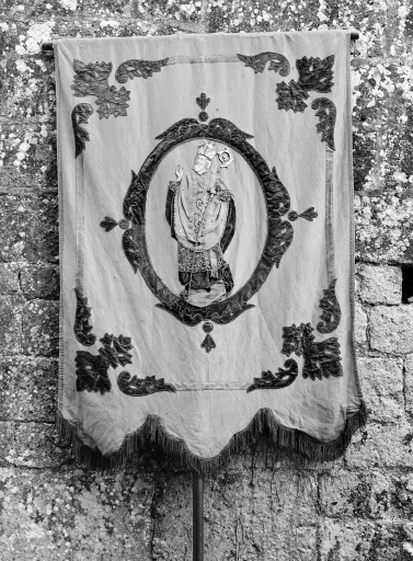 Bannière de procession de paroisse : saint Ouen, Vierge