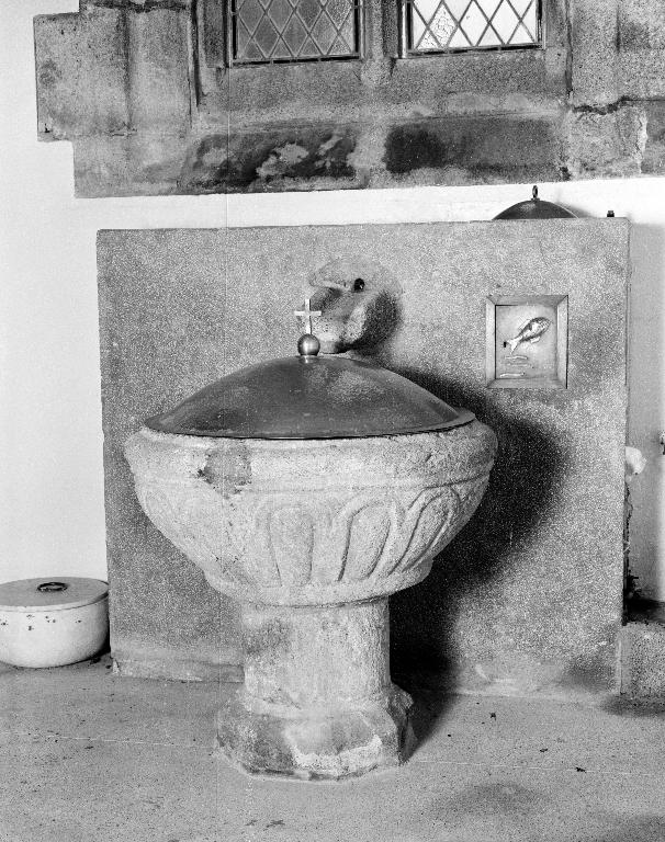 Fonts baptismaux, église paroissiale Saint-Pierre (Plounévez-Lochrist)