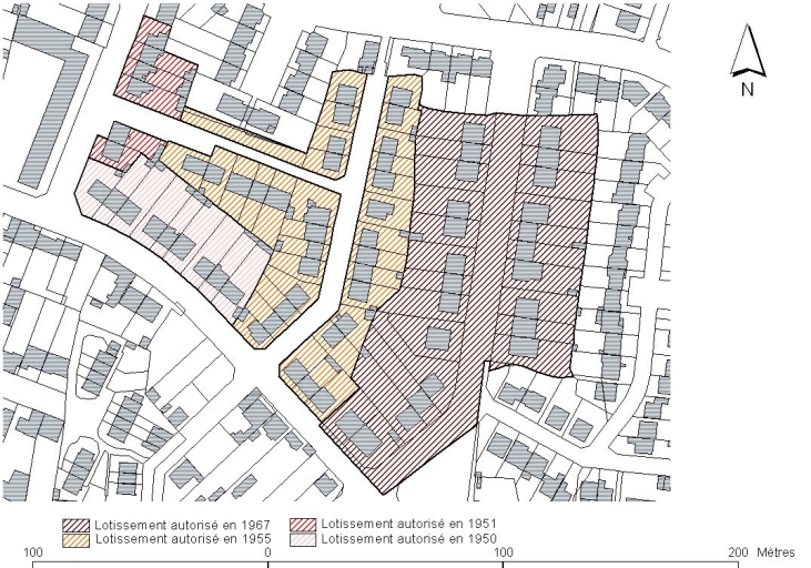Lotissement concerté, dit de la Mettrie, 41 à 57 rue de la Poterie ; 2 à 14 rue Edouard-Le Deuff ;  rue Joseph-Pontaillé ;  rue Célestin-Picoux ;  rue de Bel-Air (Rennes)