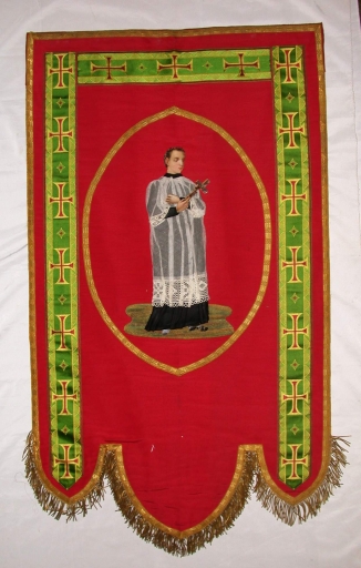 Bannière de procession : Saint Louis de Gonzague ; Saint François-Xavier (?)