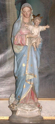 Statue : Vierge à l'Enfant, dite Notre-Dame du Sacré-Coeur