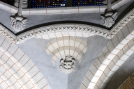 Ensemble de 12 hauts-reliefs : Tétramorphe et angelots