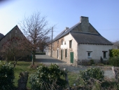 Fermes, alignement de deux logis, les Hauts Champs Quaquen (Longaulnay)