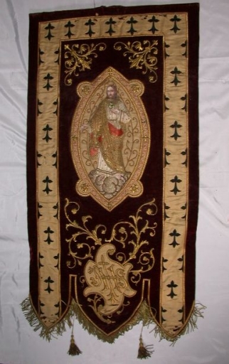 Bannière de procession : Sacré-coeur ; coeur