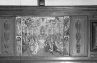 Ensemble de 3 Bas-relief : Profanation de l'Hostie par le Juif de la rue des billettes ; Triomphe du saint-Sacrement