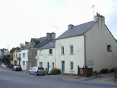 Alignement de quatre maisons, 62, 64, 66, 68 rue du Colonel Du Halgouët (Renac)