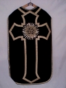 Ornement noir 1 : chasuble, étole