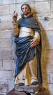 Statue : Saint Vincent Ferrier, basilique Notre-Dame-du-Roncier (Josselin)