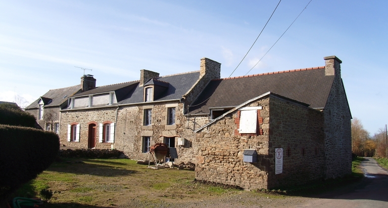 Maisons 1, 2, 3 et 4, alignement de quatre logis, la Nouvelais (Lancieux)