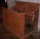 Ensemble de 2 bancs de choeur et de 2 stalles