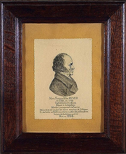 Estampe : Portrait de l'abbé Rever