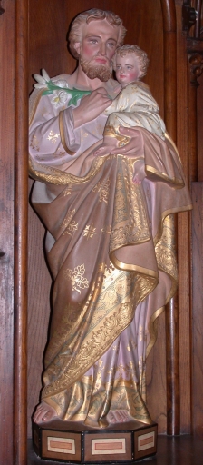 Statue : Saint Joseph et l'Enfant