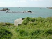 Encuvement pour pièce de 2 cm, Cougn ar Zac'h, Anse du Pouldu (Santec)