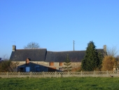 Alignement de deux fermes, les Funges (Cuguen)