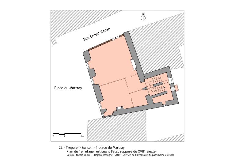 Maison, 1 place du Martray (Tréguier)