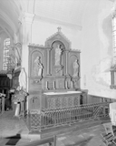 Autels (2), tabernacles (2), retables (2) (autel secondaire, retable à arcature), de la Vierge, du Sacré Coeur, style néo-gothique, église paroissiale Saint-Ouen (La Chapelle-Erbrée)