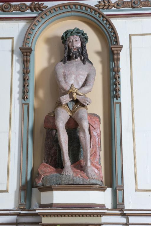 Statue : Christ aux outrages, Eglise Saint-Collodan (Plogoff)