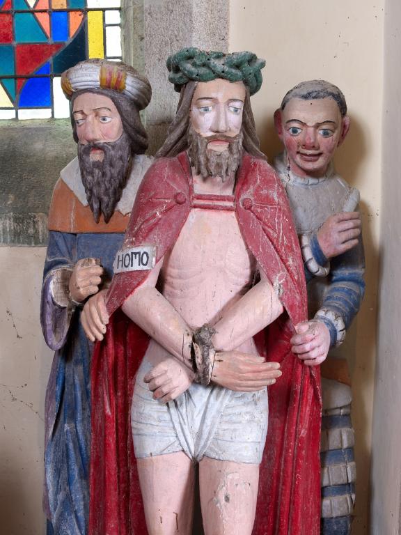 Groupe sculpté : Ecce homo, Eglise Saint-Pierre (Scrignac)
