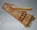 Ensemble d'une étole pastorale et d'un conopée