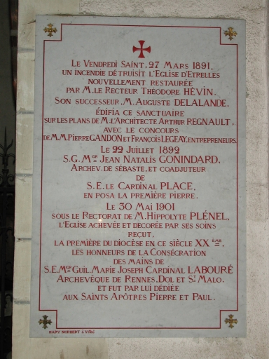 Ensemble de 2 tableaux commémoratifs