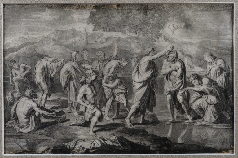 Estampe : Baptême du Christ