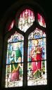 Verrière à personnages de la baie 12 : sainte Anne, saint Jean