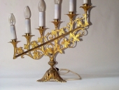 Paire 2 de chandeliers d'autel