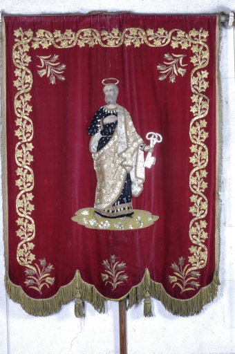 Bannière de procession : Saint Pierre ; Immaculée conception