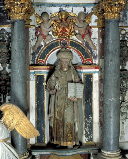 Statue : Saint Abibon, Saint-Nicodème (Pluméliau fusionnée en Pluméliau-Bieuzy en 2019)